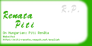 renata piti business card
