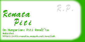 renata piti business card